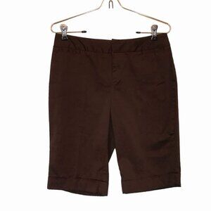 Bamboo Traders Women's Cuffed Bermuda Shorts in Brown - Size 4